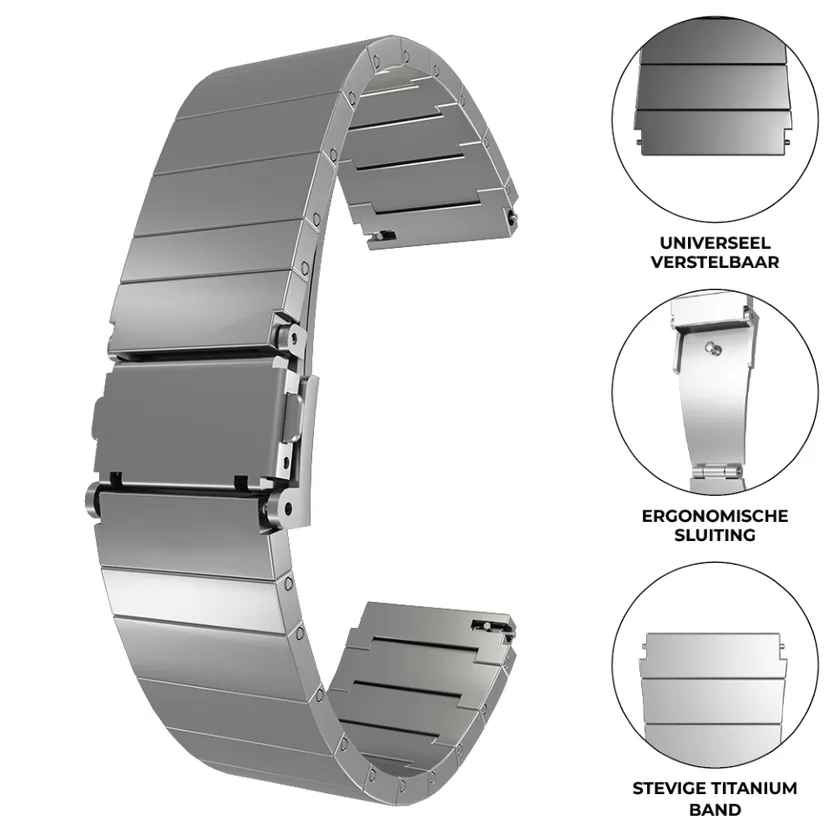 Luxury Feel Huawei Watch Ultimate Premium Titanium Strap (Silver)  Almost Sold Out!