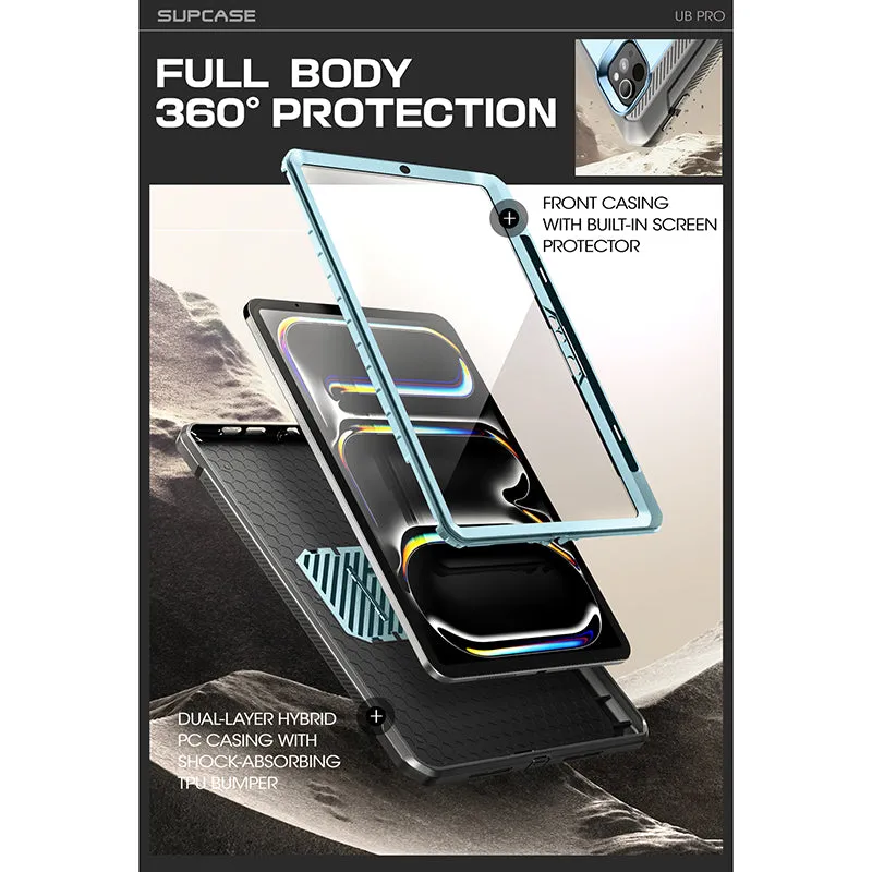 Luxury Feel iPad Air 11 Inch (2024) Unicorn Beetle Pro Rugged Case- Arctic Blue  Today Only!