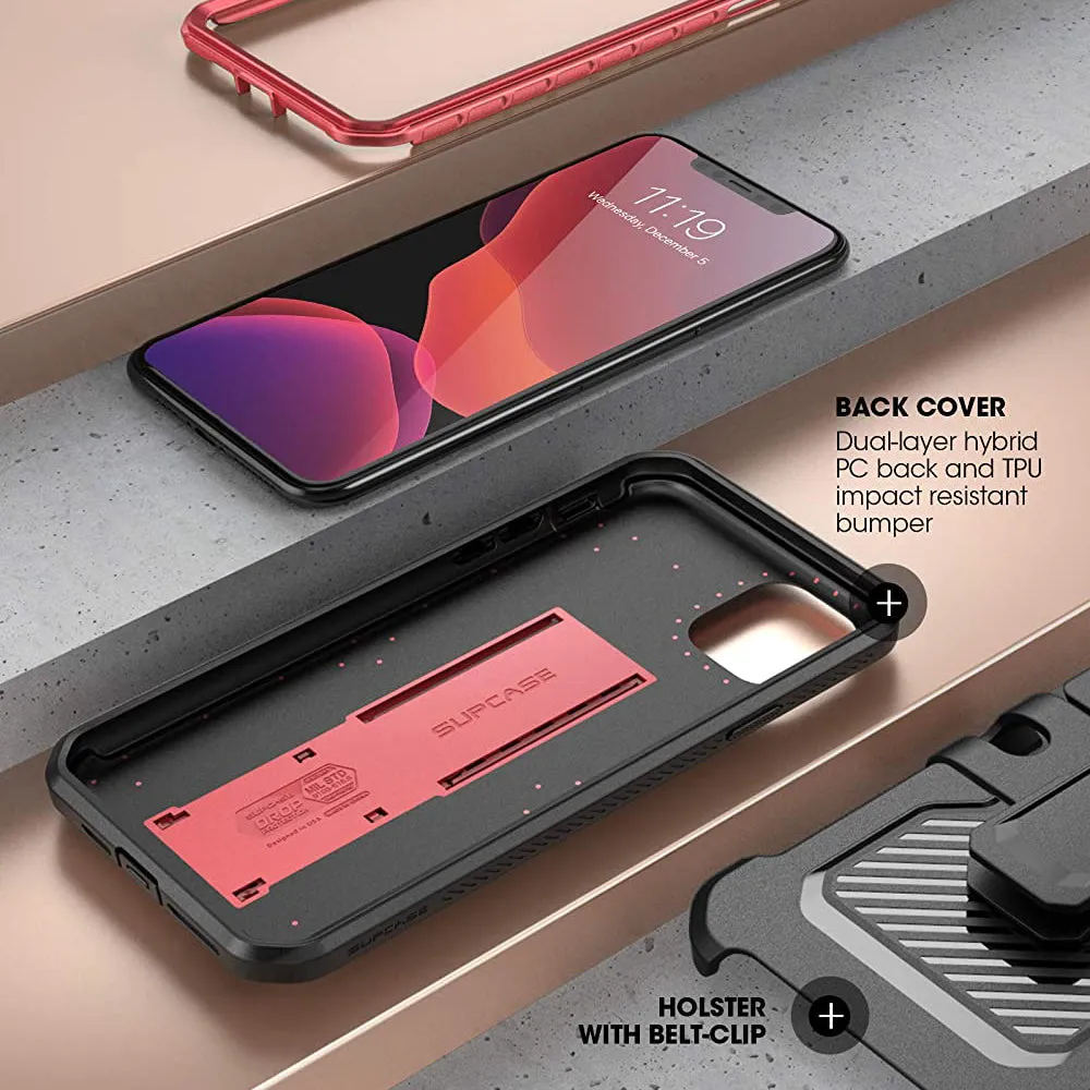 Luxury Feel iPhone 11 Pro 5.8 inch Unicorn Beetle Pro Full Body Rugged Case-Metallic Red  Last Chance!