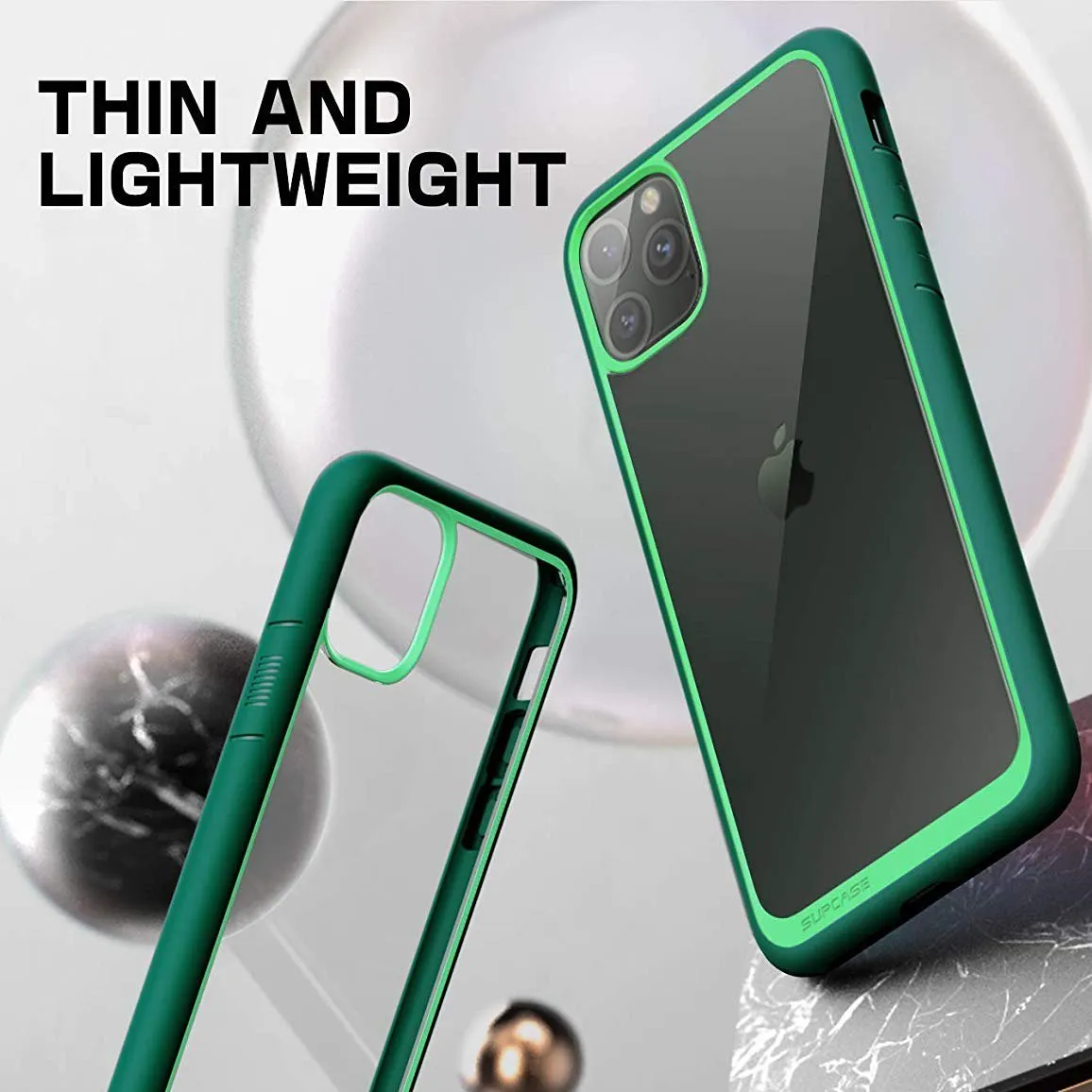 Luxury Feel iPhone 11 Pro Max 6.5 inch Unicorn Beetle Style Clear Case-Green  Last Chance!