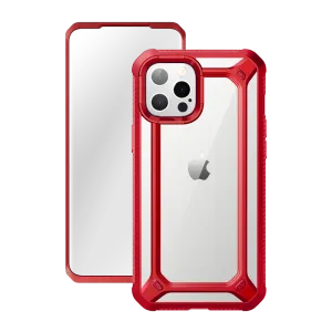 Luxury Feel iPhone 12 Pro Max 6.7 inch Unicorn Beetle Exo with Screen Protector Clear Case-Red  Going Fast!