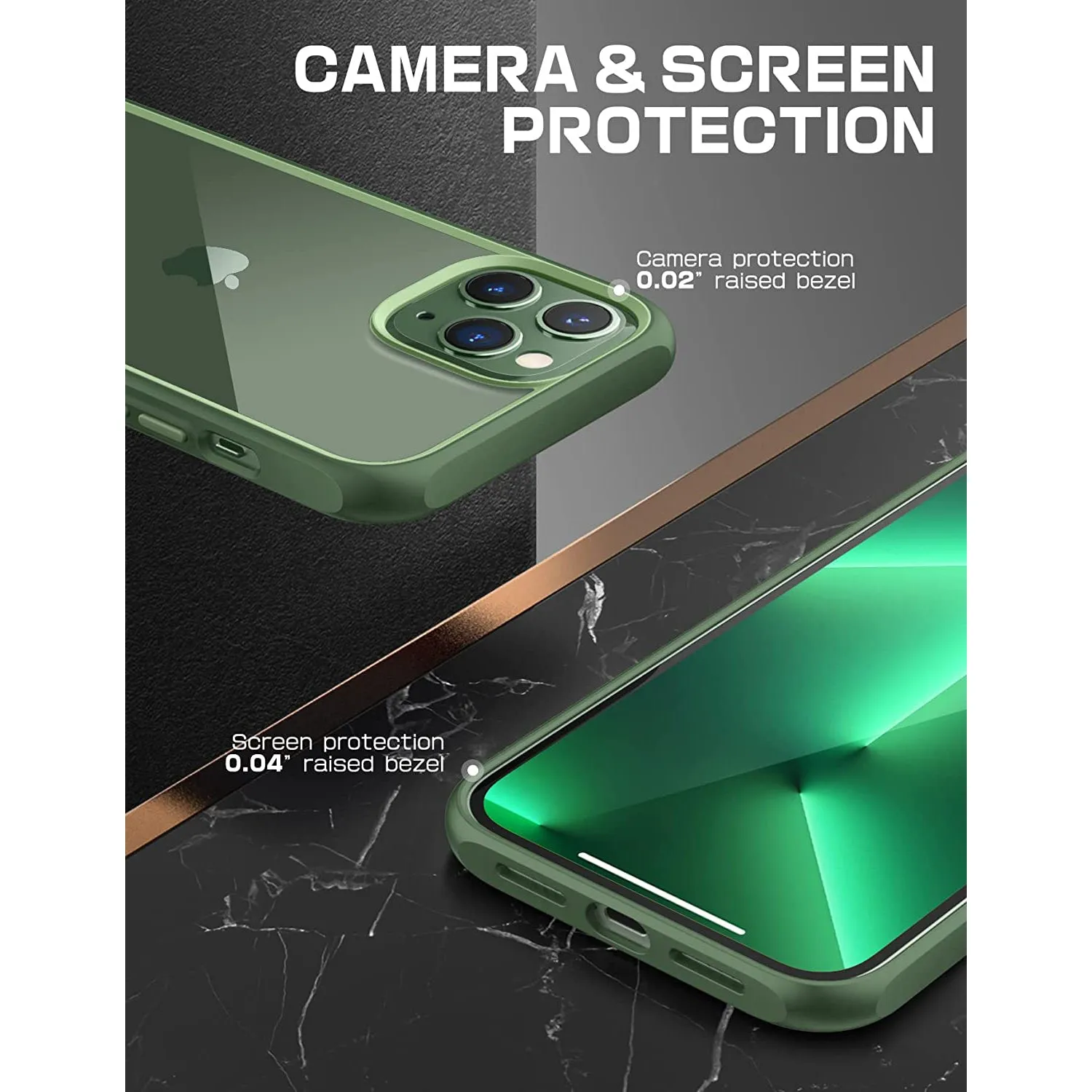 Luxury Feel iPhone 13 Pro Max 6.7 inch Unicorn Beetle Style Slim Clear Case-Green  Almost Gone!