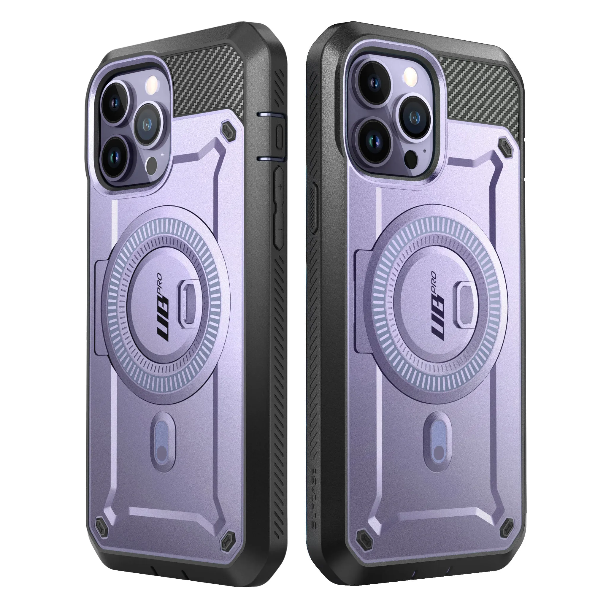 Luxury Feel iPhone 14 Pro Max 6.7 inch Unicorn Beetle PRO MAG Rugged MagSafe Case-Deep Purple  Limited Availability!