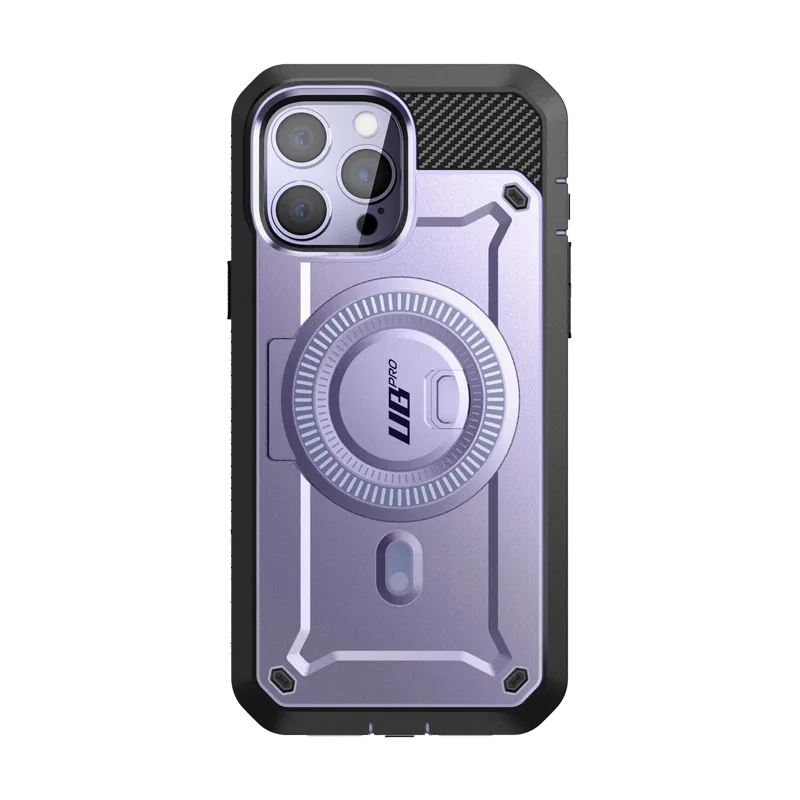 Luxury Feel iPhone 14 Pro Max 6.7 inch Unicorn Beetle PRO MAG Rugged MagSafe Case-Deep Purple  Limited Availability!