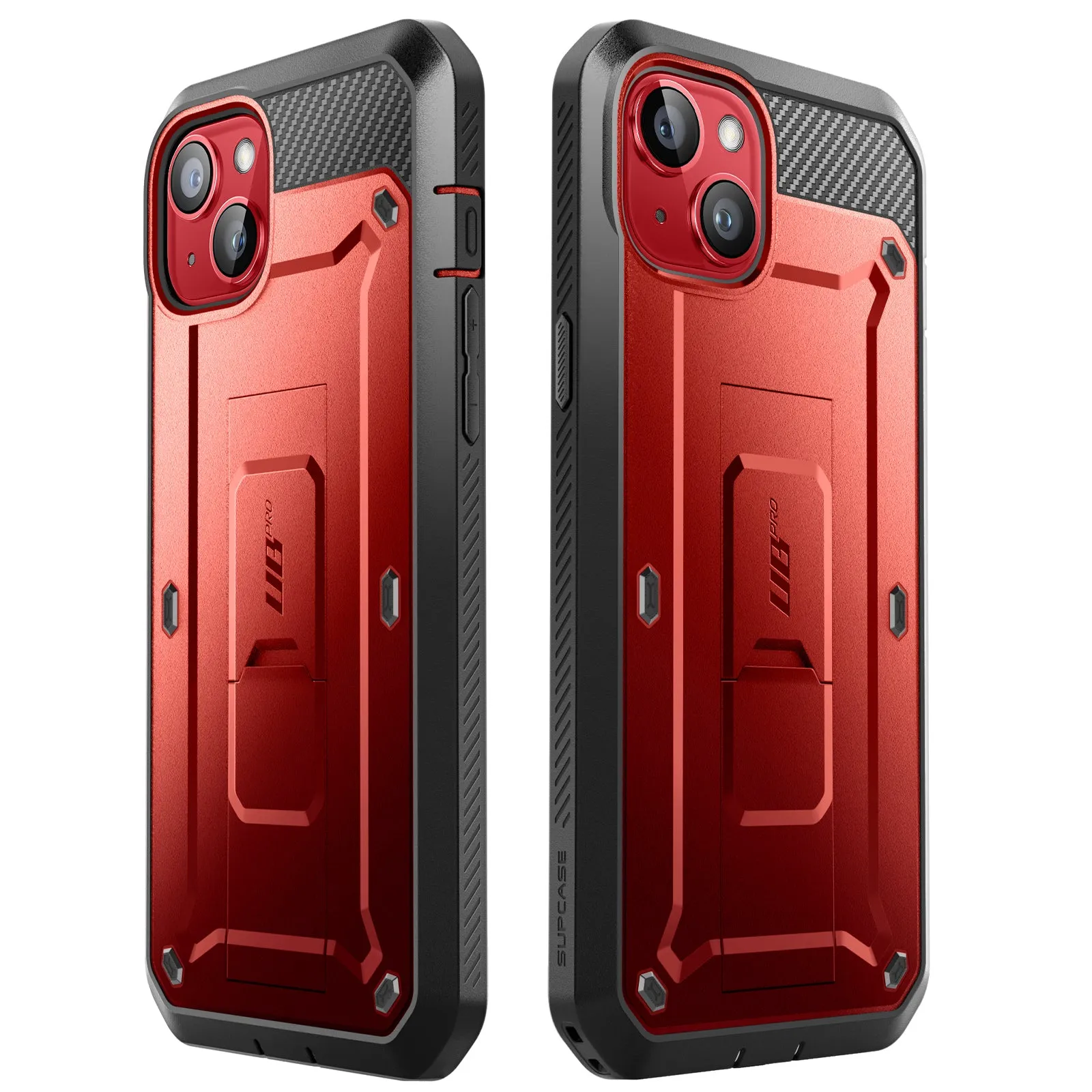 Luxury Feel iPhone 15 6.1 inch Unicorn Beetle PRO Rugged Case-Metallic Red  Today Only!
