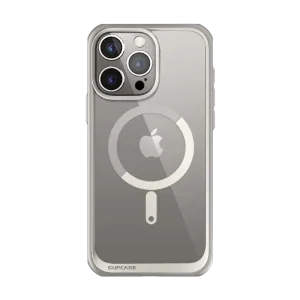Luxury Feel iPhone 15 Pro 6.1 inch Unicorn Beetle MAG Slim Clear MagSafe Case-Gray  Today Only!