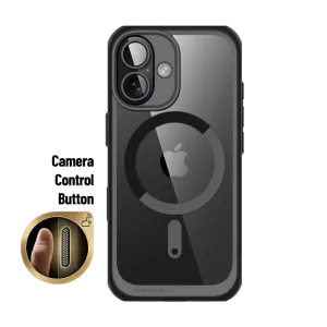 Luxury Feel iPhone 16 6.1 inch Unicorn Beetle MAG Slim Clear MagSafe Camera Control Button Case-Black  Dont Miss Out!