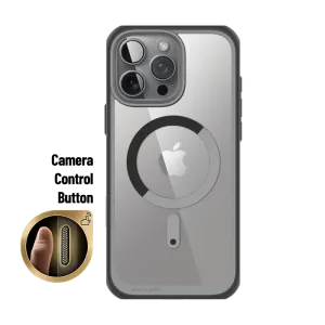 Luxury Feel iPhone 16 Pro 6.3 inch Unicorn Beetle MAG Slim Clear MagSafe Camera Control Button Case-Gray  Limited Availability!