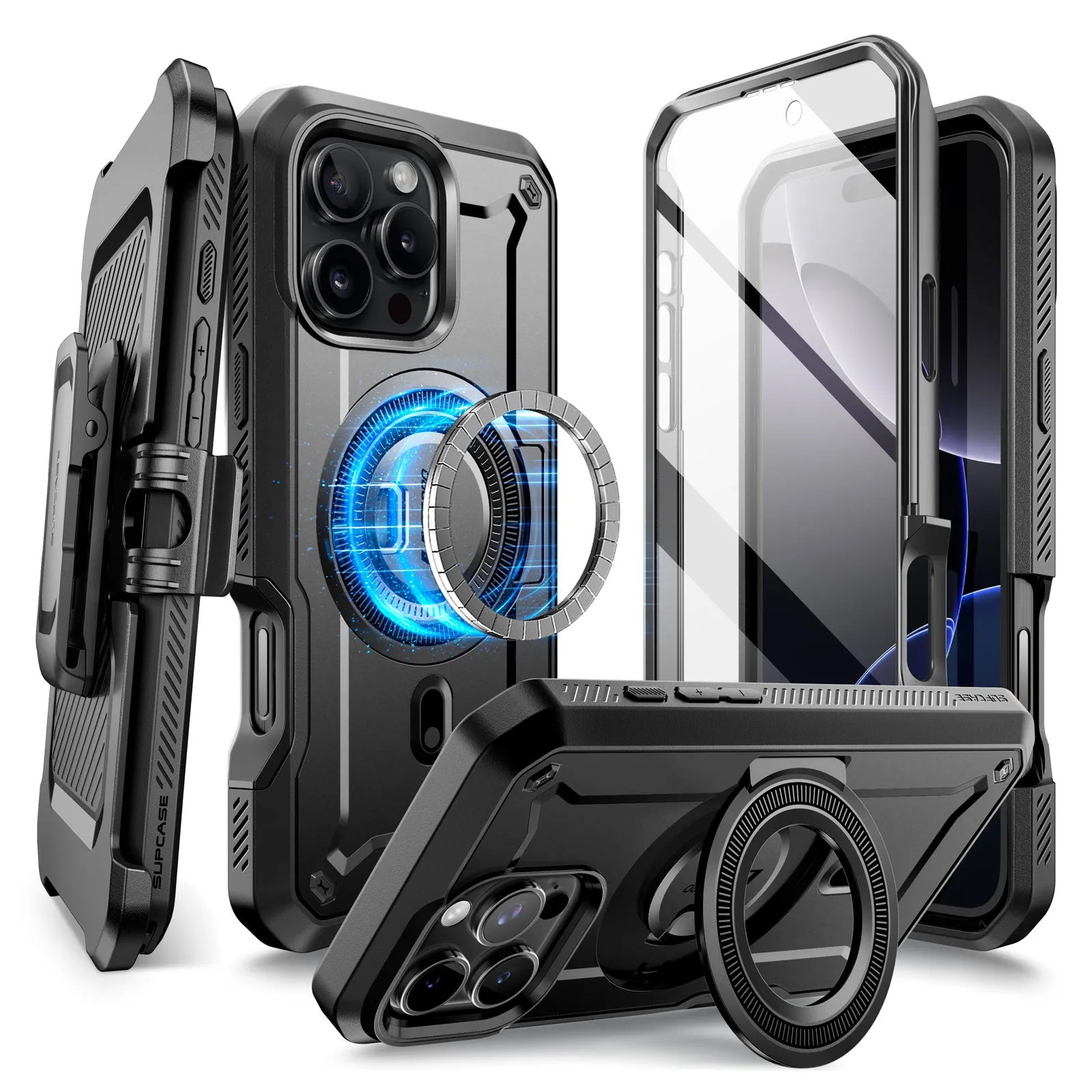 Luxury Feel iPhone 16 Pro Max 6.9 inch Unicorn Beetle PRO MAG Rugged MagSafe Case-Gun Metal  Limited Release!
