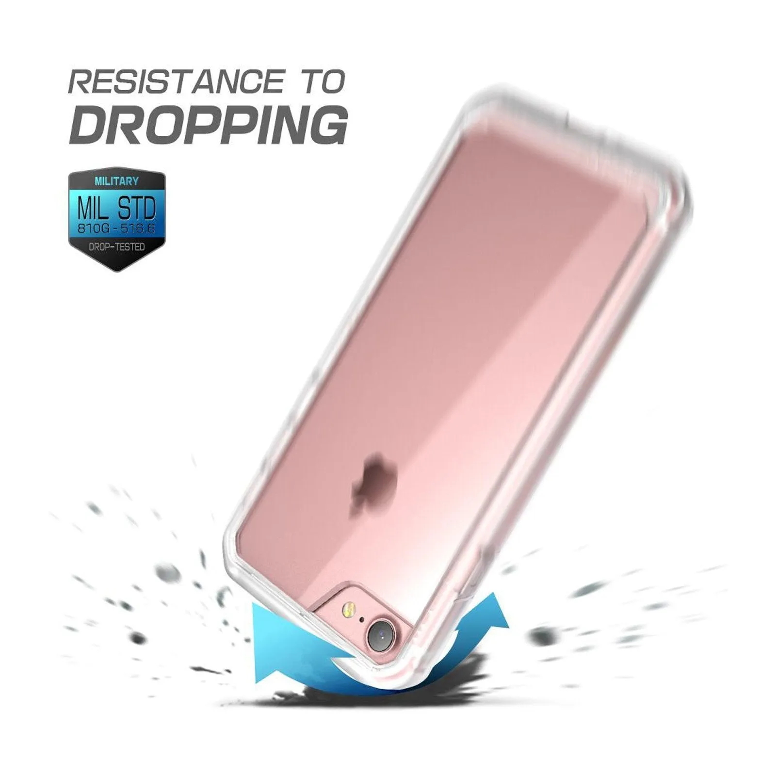 Luxury Feel iPhone 7 / 8 Unicorn Beetle Hybrid Protective Bumper Case-Clear  Last Chance!