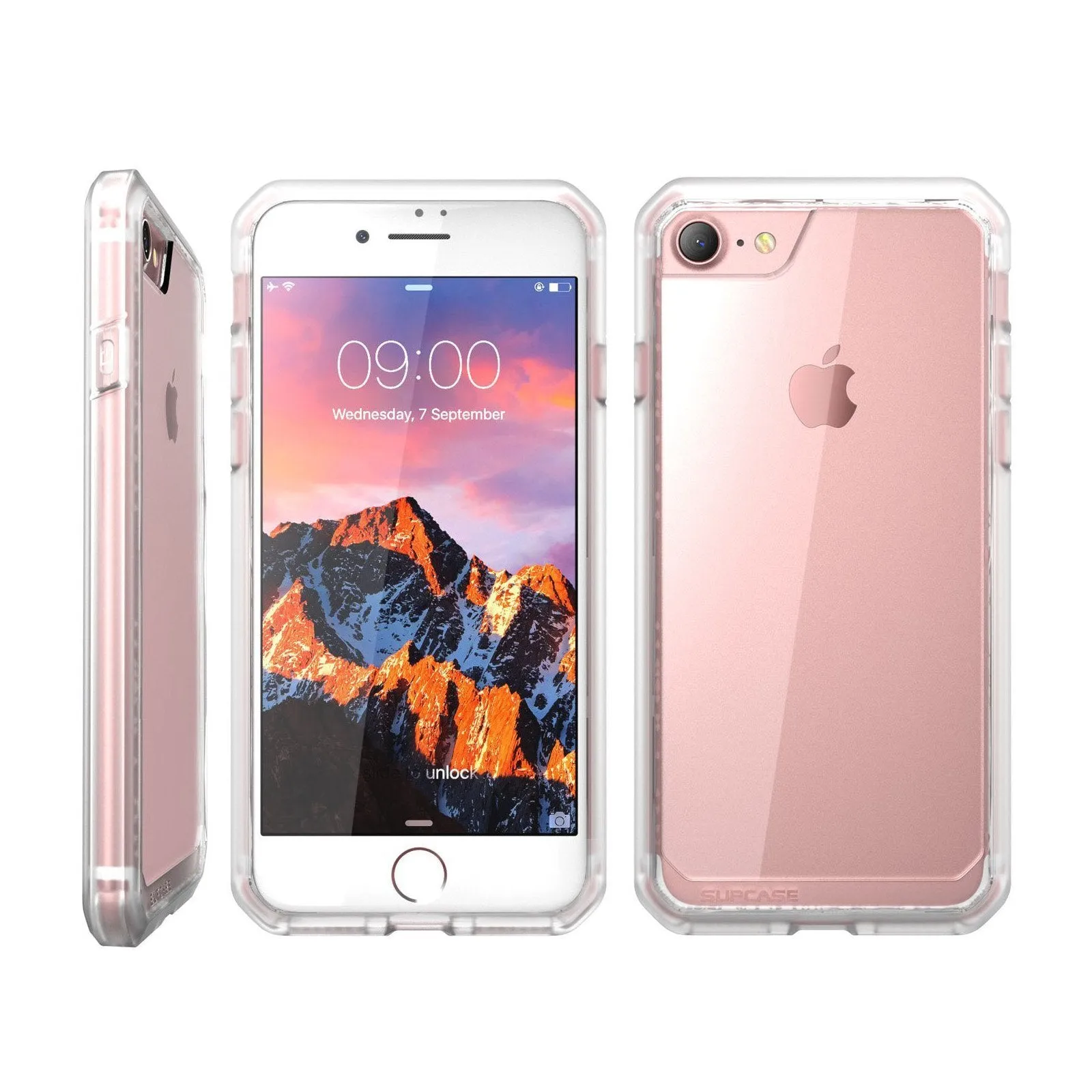 Luxury Feel iPhone 7 / 8 Unicorn Beetle Hybrid Protective Bumper Case-Clear  Last Chance!