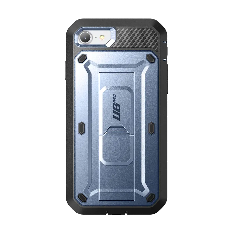 Luxury Feel iPhone 7 / 8 Unicorn Beetle Pro Full-Body Case with Kickstand-Metallic Blue  Limited Release!