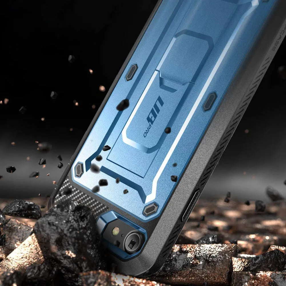 Luxury Feel iPhone 7 / 8 Unicorn Beetle Pro Full-Body Case with Kickstand-Metallic Blue  Limited Release!