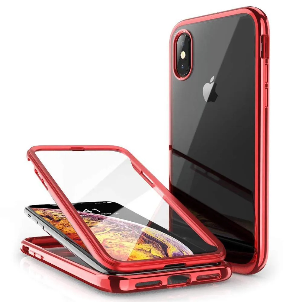 Luxury Feel iPhone X / XS Unicorn Beetle Electro Clear Case-Red  Ends Soon!