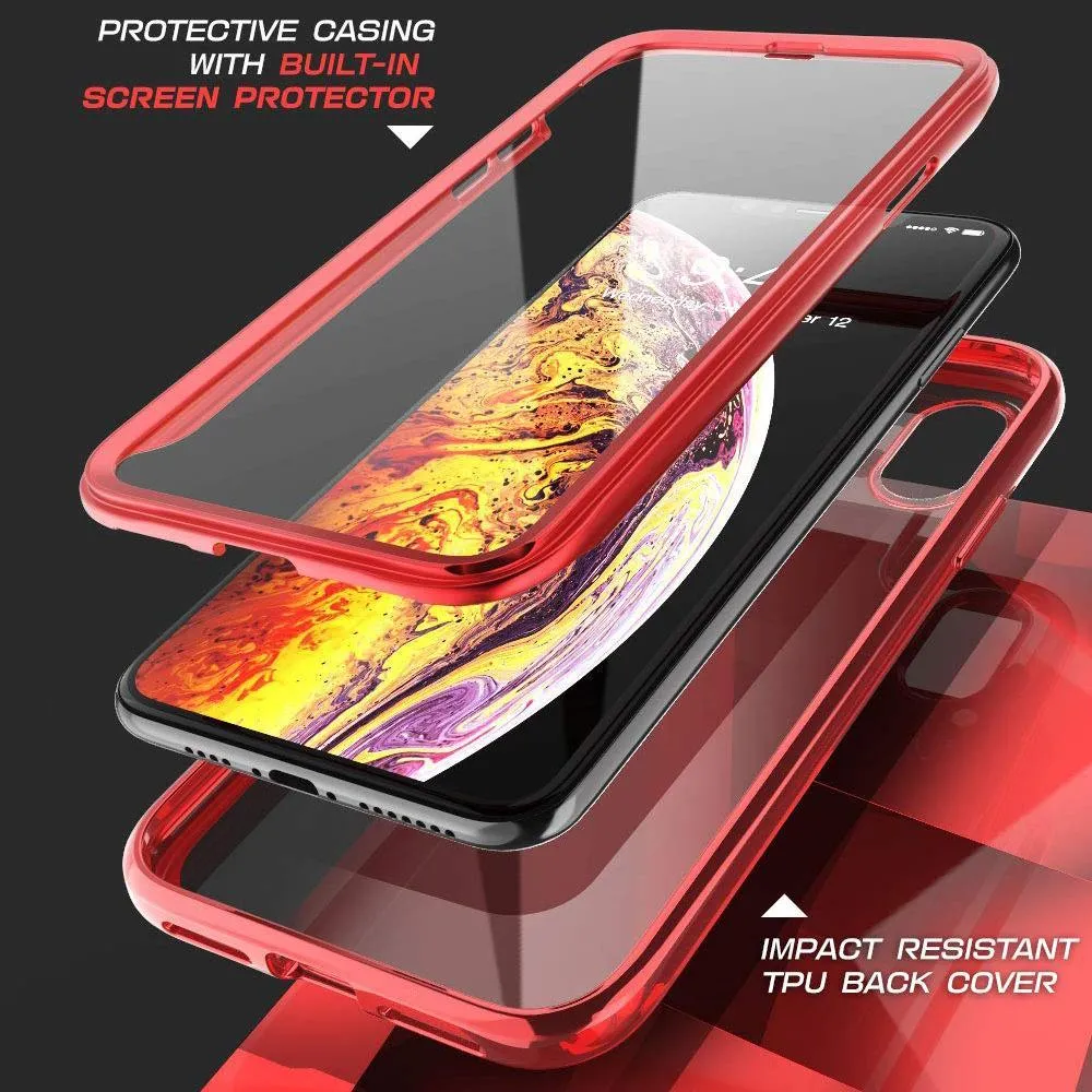 Luxury Feel iPhone X / XS Unicorn Beetle Electro Clear Case-Red  Ends Soon!