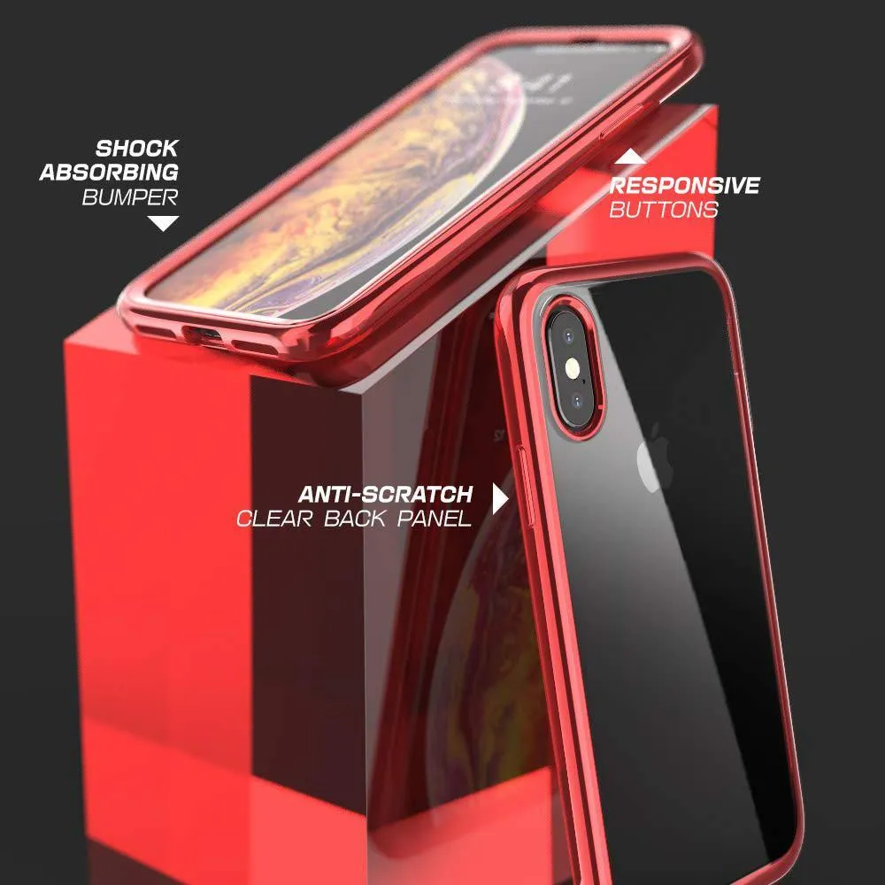 Luxury Feel iPhone X / XS Unicorn Beetle Electro Clear Case-Red  Ends Soon!