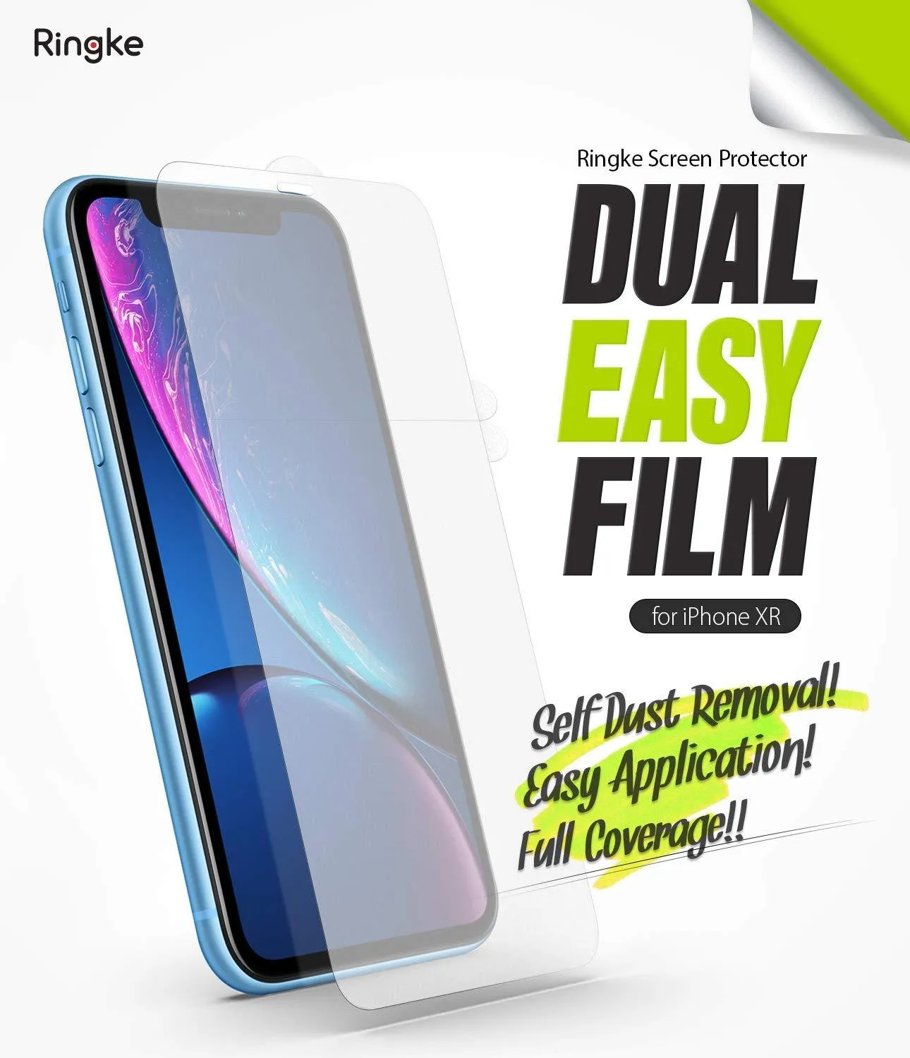 Luxury Feel iPhone XR Screen Protector | Dual Easy Film  Limited Stock!