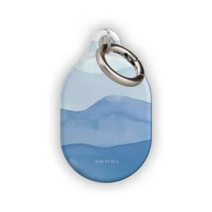 Luxury Feel Ocean Blue Watercolor AirTag Holder  Limited Stock!