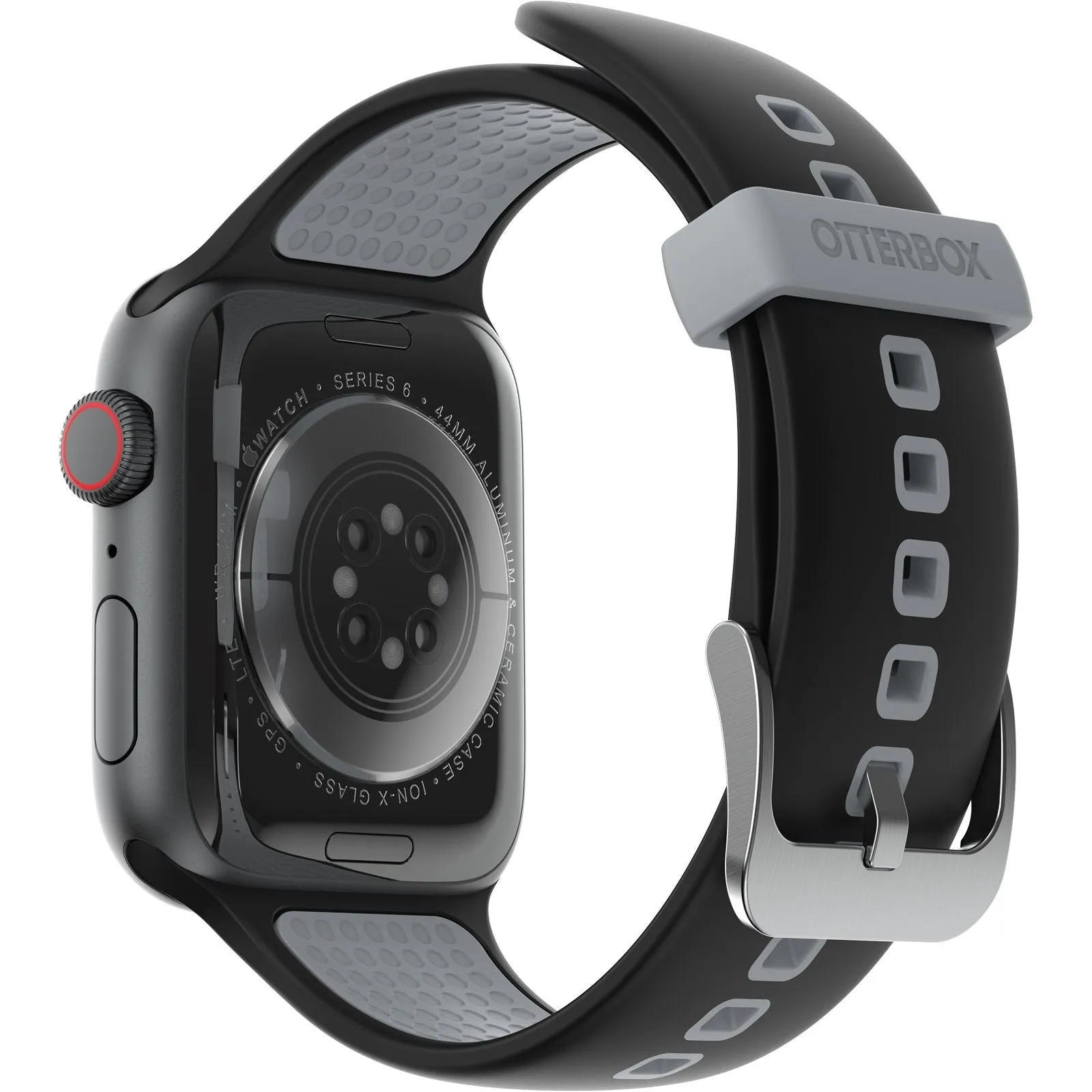 Luxury Feel Otterbox Apple Watch Silicone Strap (Black/Grey)  Limited Stock!