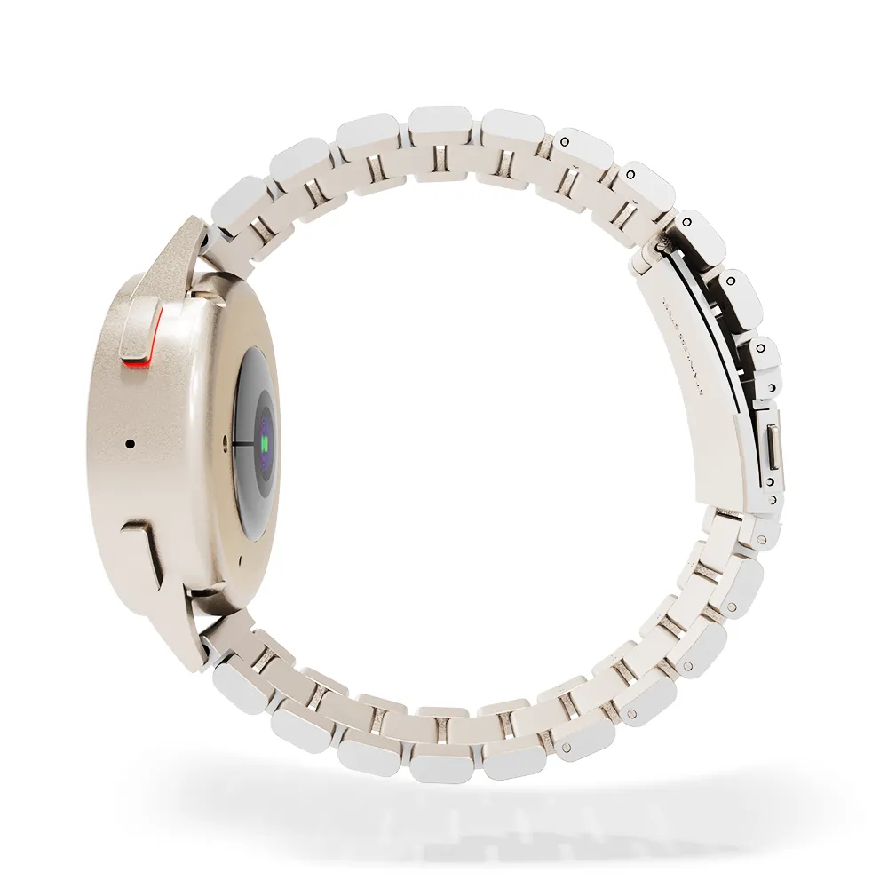 Luxury Feel Redmi Watch 5 Active Steel Strap (Starlight)  Limited Stock!