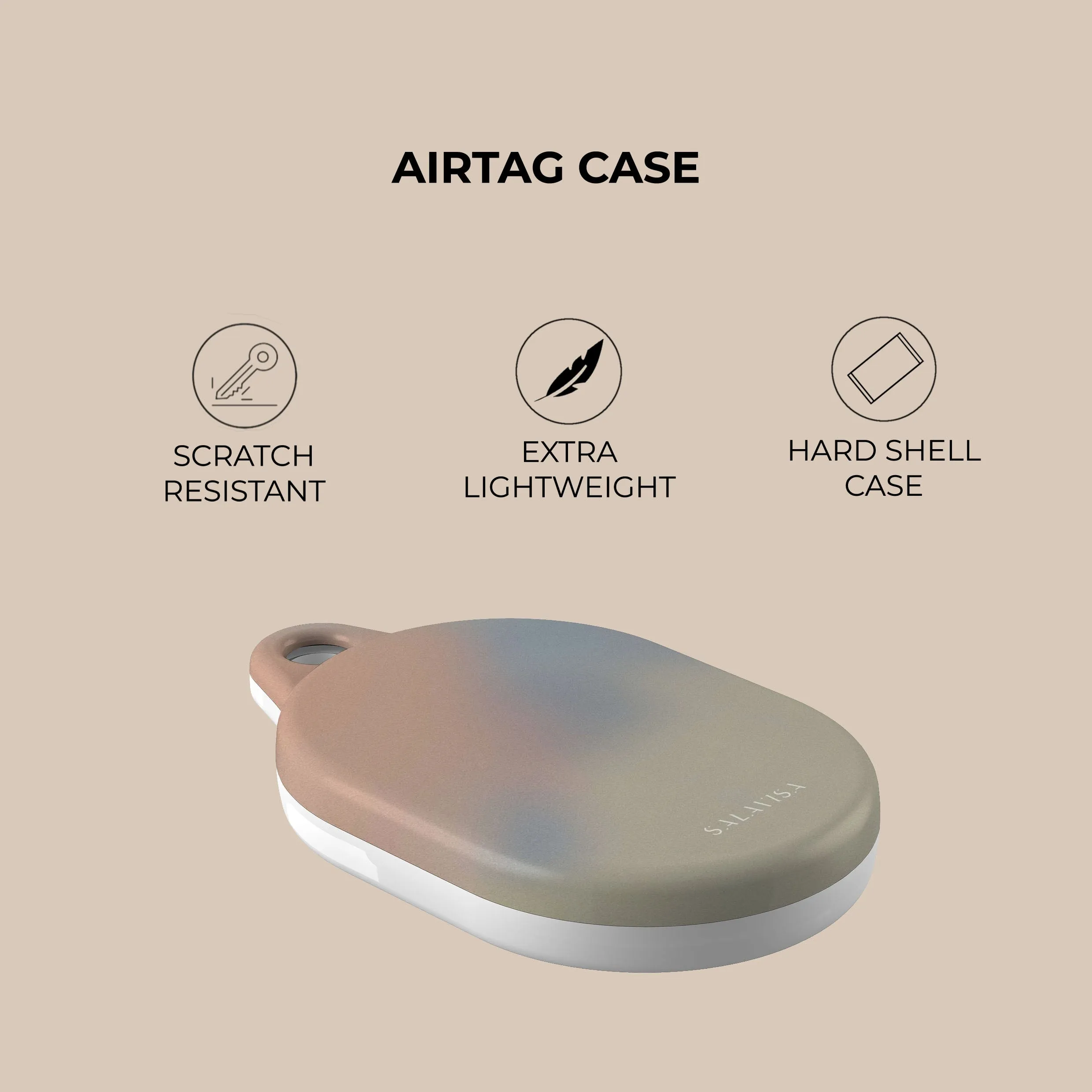 Luxury Feel Sky Haze AirTag Holder  Stylish & Comfortable