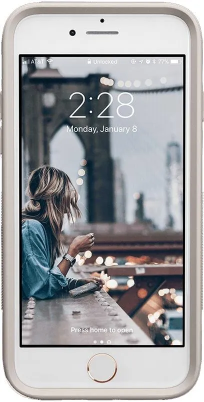 Luxury Feel Steel Blue on Nude | Ultra-Protective Bold Case  Last Chance!