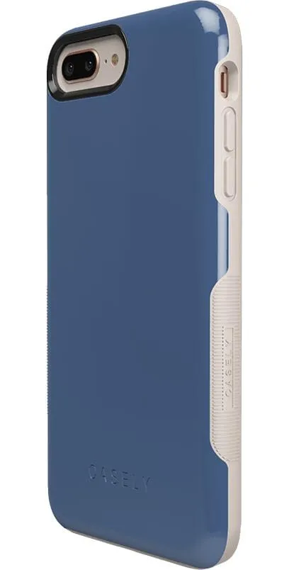 Luxury Feel Steel Blue on Nude | Ultra-Protective Bold Case  Last Chance!