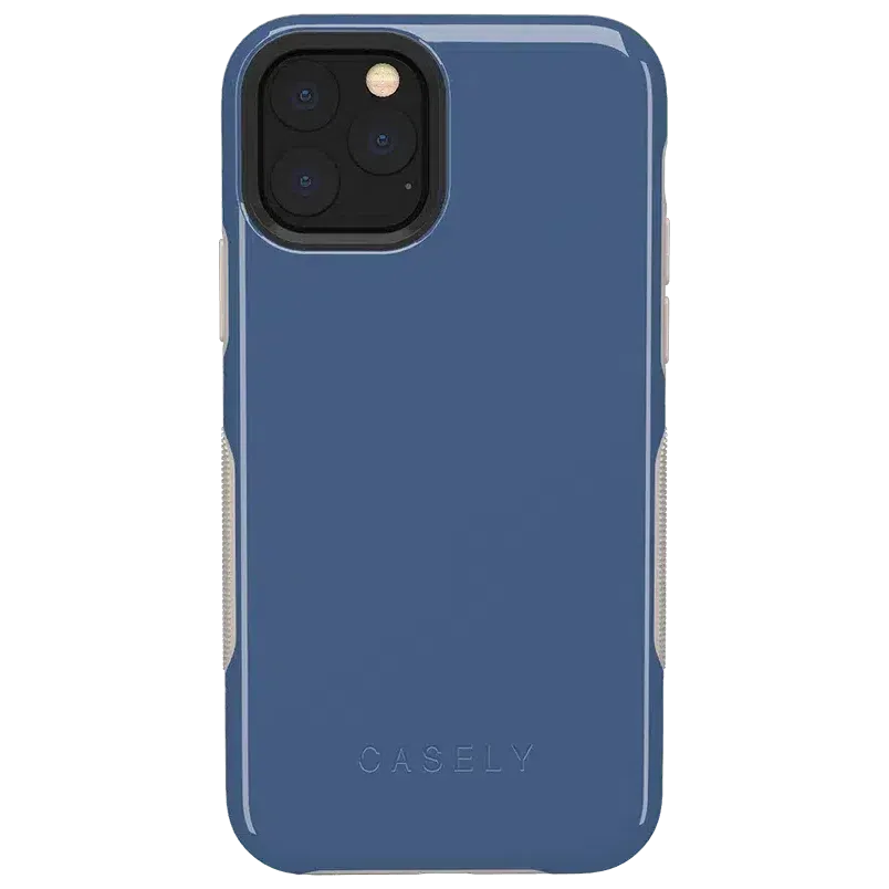 Luxury Feel Steel Blue on Nude | Ultra-Protective Bold Case  Last Chance!