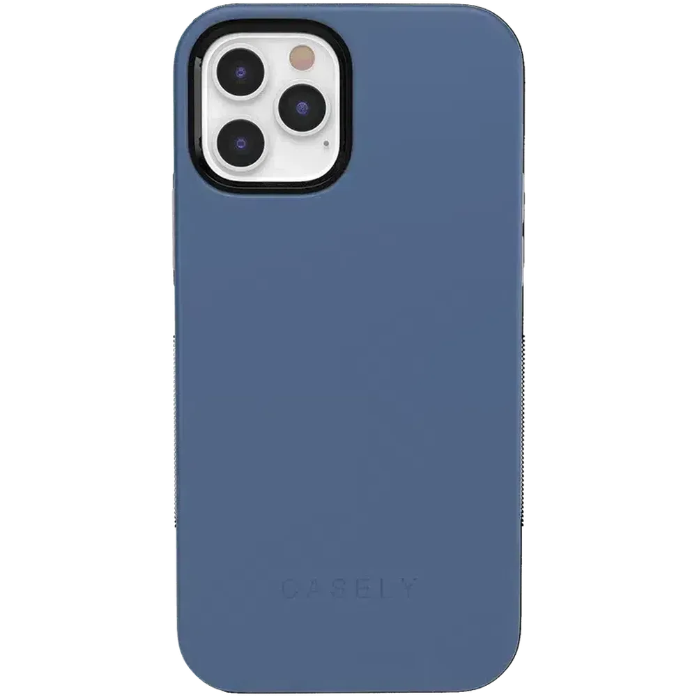 Luxury Feel Steel Blue on Nude | Ultra-Protective Bold Case  Last Chance!