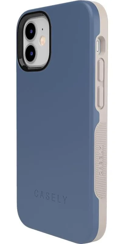 Luxury Feel Steel Blue on Nude | Ultra-Protective Bold Case  Last Chance!