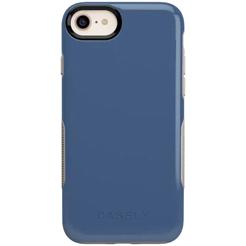 Luxury Feel Steel Blue on Nude | Ultra-Protective Bold Case  Last Chance!