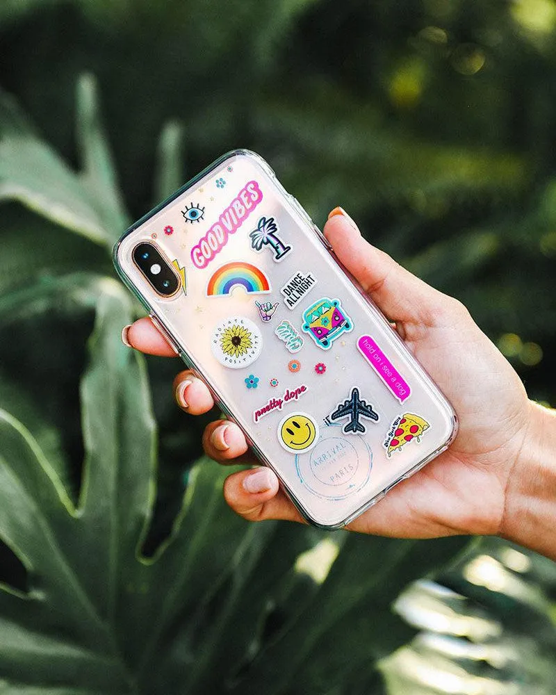 Luxury Feel Stuck on U | Festival Sticker Floral Case  Last Chance!