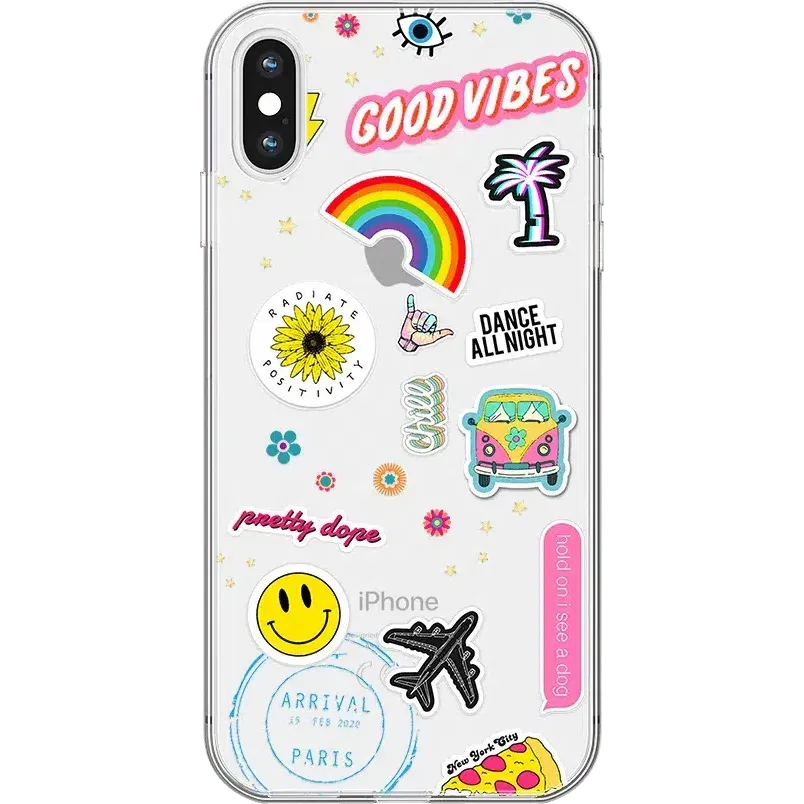 Luxury Feel Stuck on U | Festival Sticker Floral Case  Last Chance!