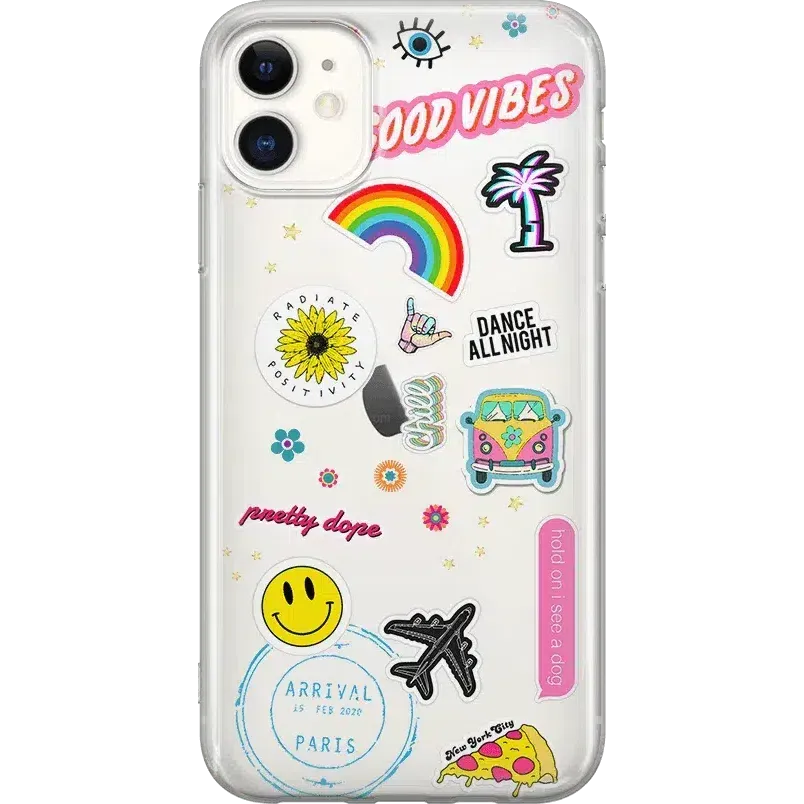 Luxury Feel Stuck on U | Festival Sticker Floral Case  Last Chance!