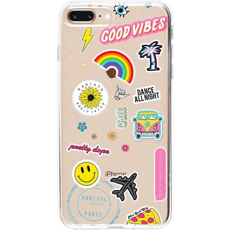 Luxury Feel Stuck on U | Festival Sticker Floral Case  Last Chance!