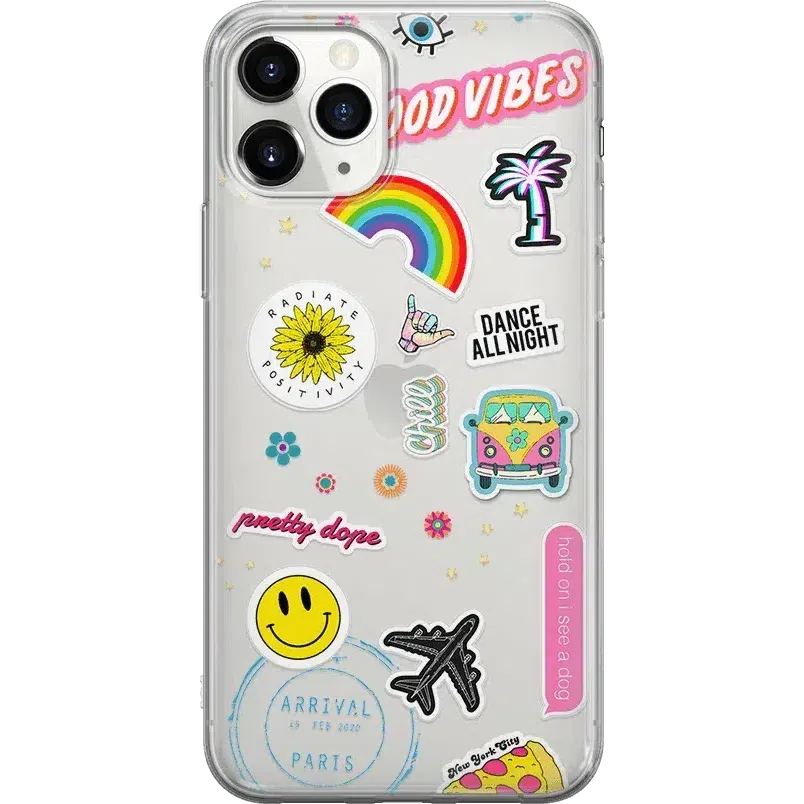 Luxury Feel Stuck on U | Festival Sticker Floral Case  Last Chance!