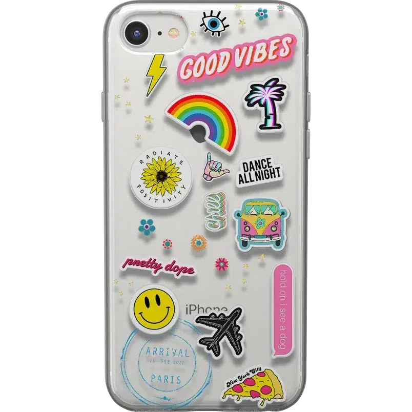 Luxury Feel Stuck on U | Festival Sticker Floral Case  Last Chance!
