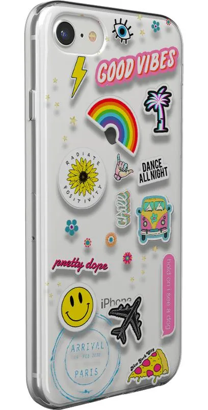 Luxury Feel Stuck on U | Festival Sticker Floral Case  Last Chance!