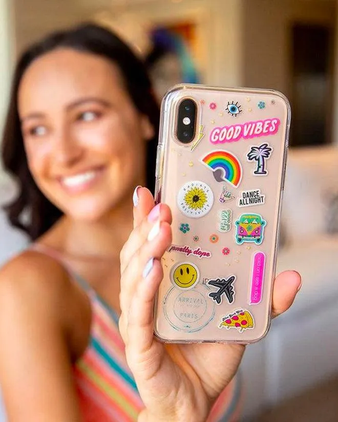 Luxury Feel Stuck on U | Festival Sticker Floral Case  Last Chance!