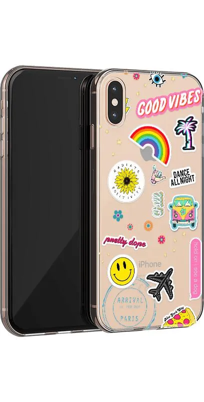Luxury Feel Stuck on U | Festival Sticker Floral Case  Last Chance!