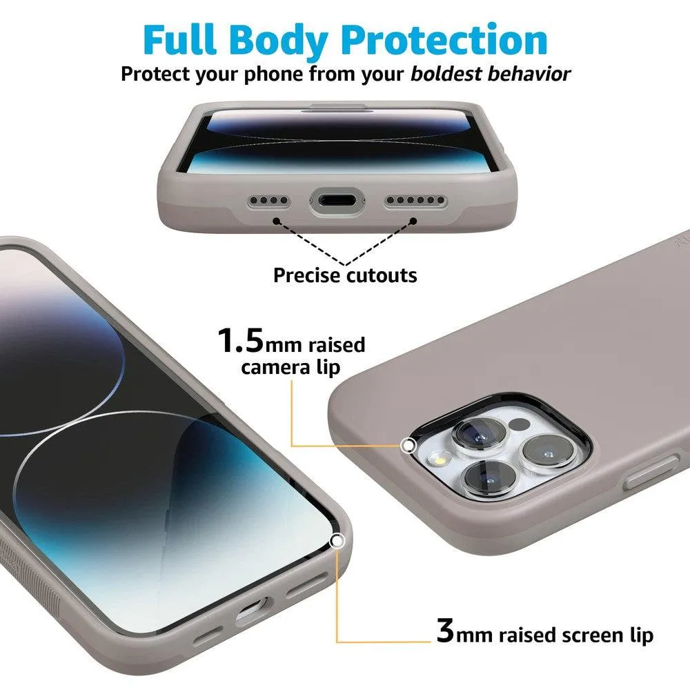 Luxury Feel Taupe on Nude | Ultra-Protective Bold Case  Almost Gone!
