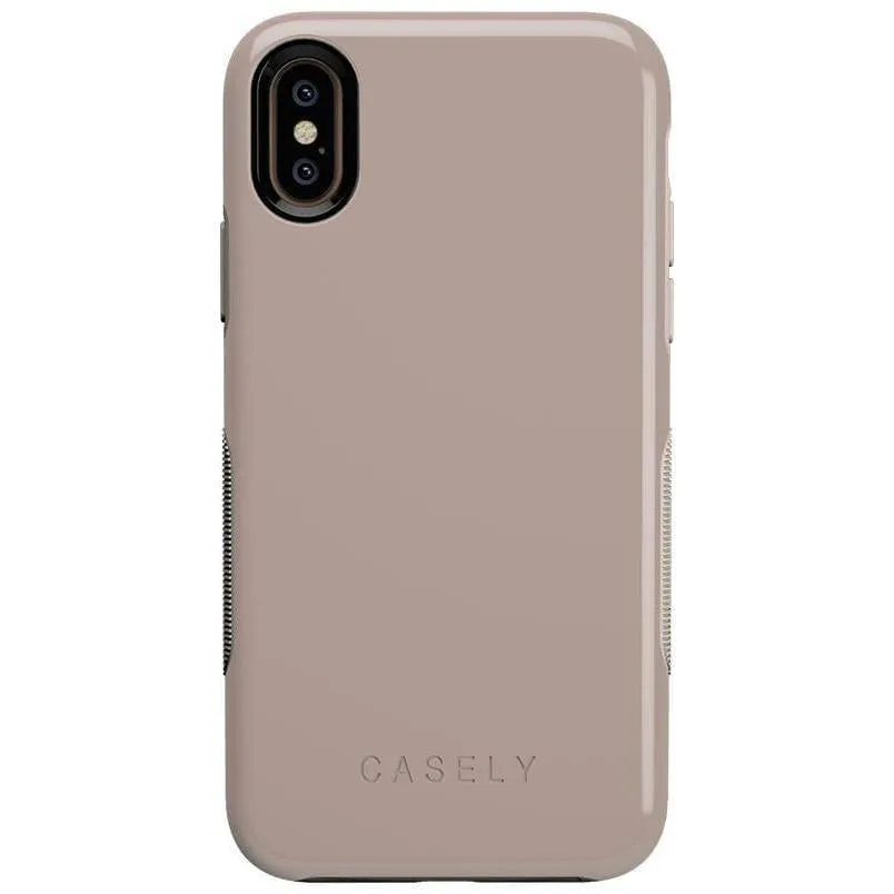 Luxury Feel Taupe on Nude | Ultra-Protective Bold Case  Almost Gone!