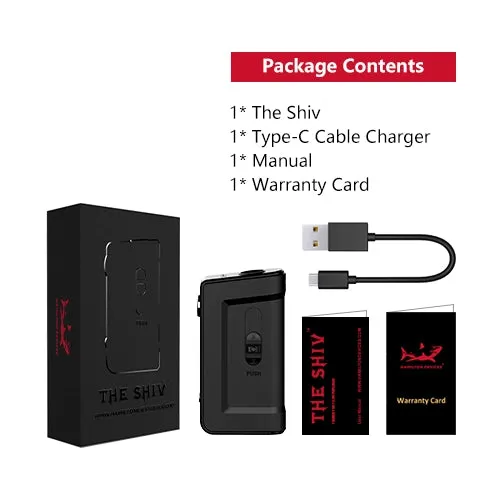 Luxury Feel THE SHIV - Cartridge Battery by Hamilton Devices  Almost Sold Out!