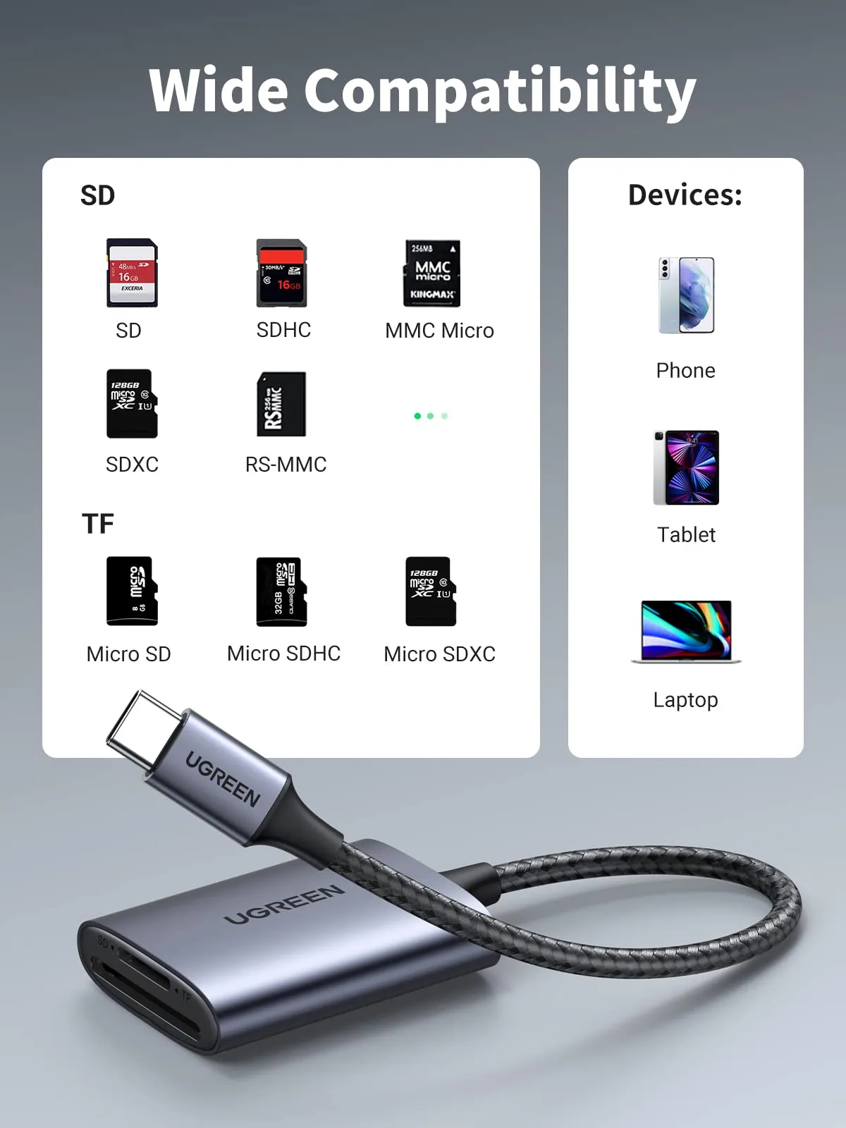 Luxury Feel UGREEN 2 in 1 USB C SD Card Reader  Going Fast!