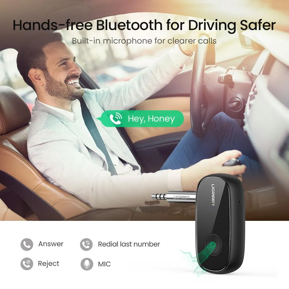 Luxury Feel UGREEN Bluetooth 5.1 Aux Car Adapter  Almost Sold Out!