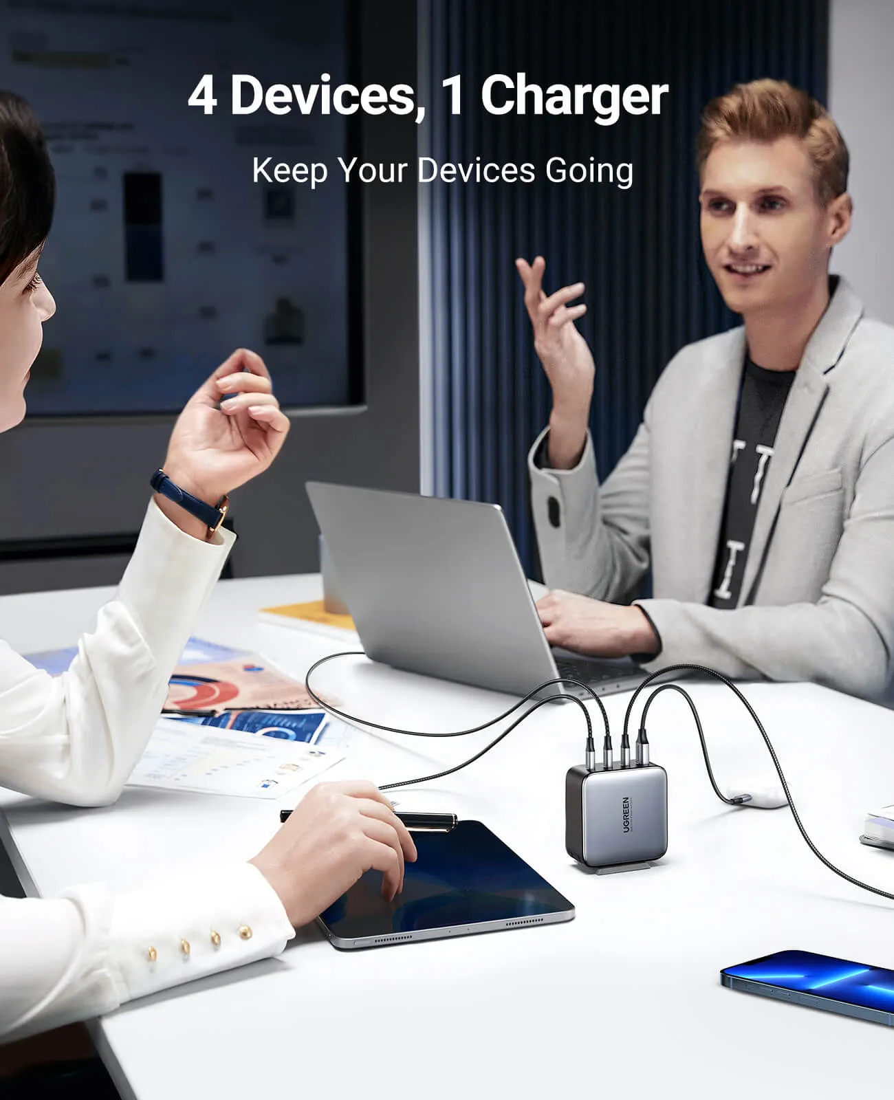 Luxury Feel UGREEN Nexode 100W USB C GaN Charger-4 Ports Wall Charger  Ends Soon!