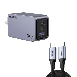 Luxury Feel UGREEN Nexode Pro 100W 3-Port GaN Fast iphone Charger  Almost Gone!