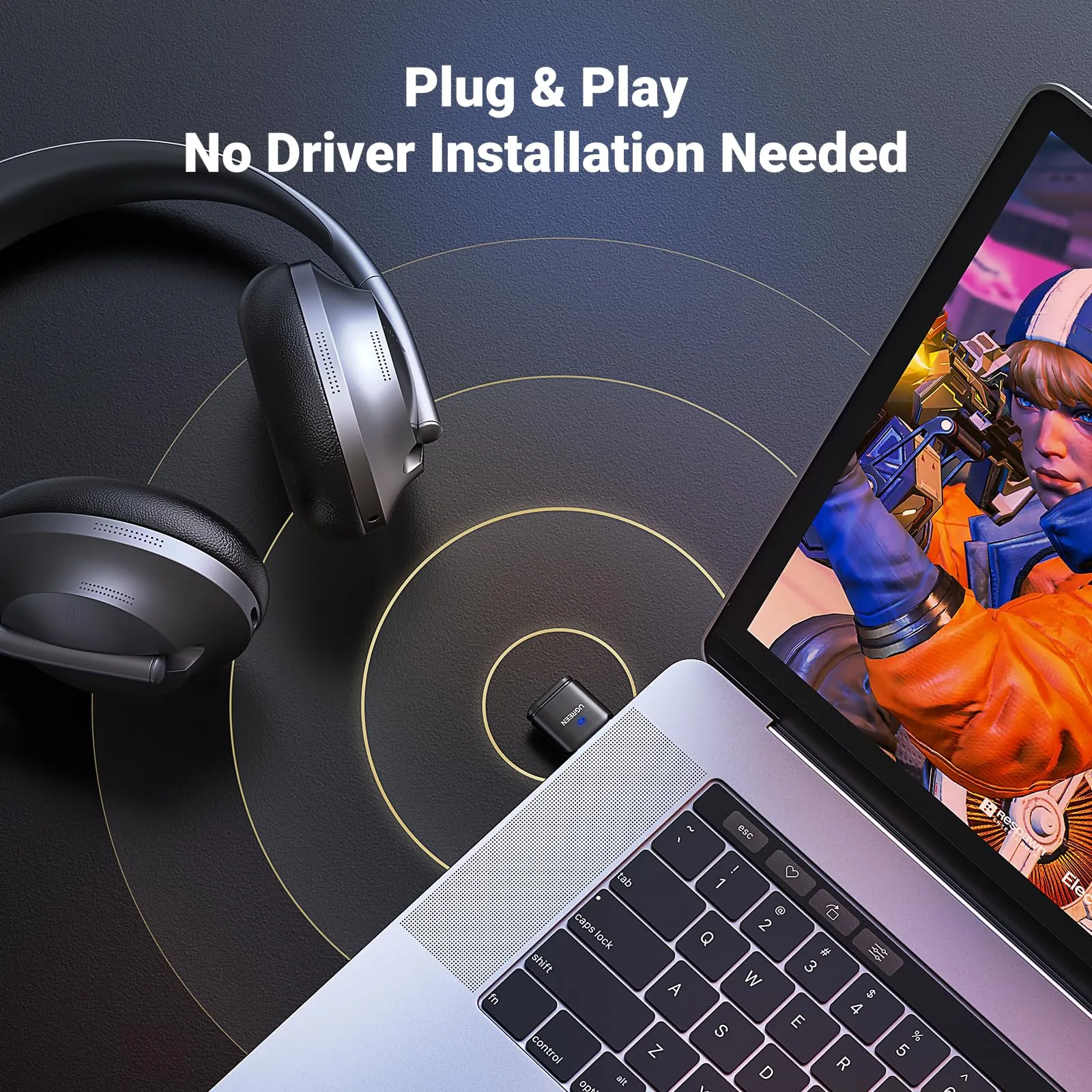 Luxury Feel UGREEN USB Bluetooth Audio Transmitter  Ends Soon!