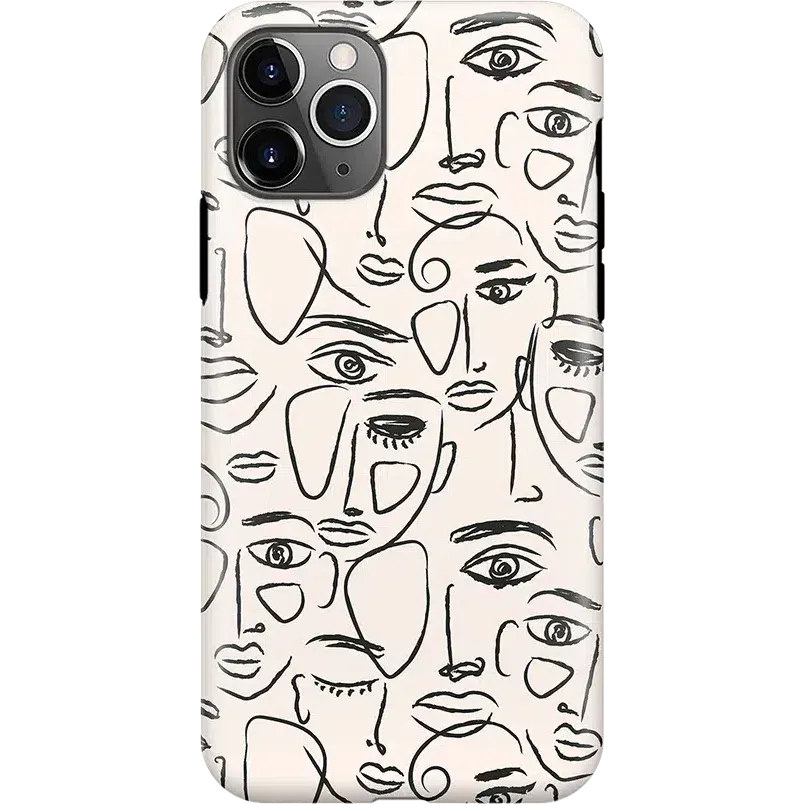 Luxury Feel We're All Human | Minimal Face Art Case  Going Fast!