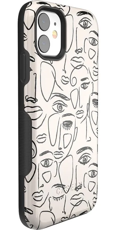Luxury Feel We're All Human | Minimal Face Art Case  Going Fast!